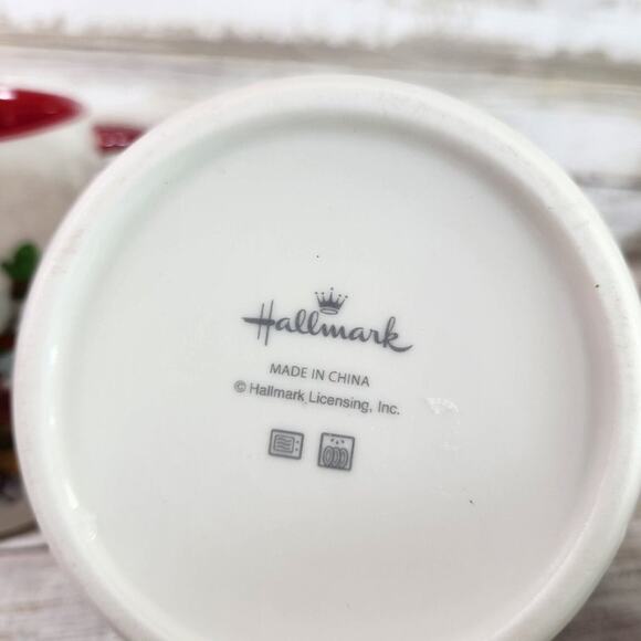 HALLMARK CHRISTMAS IN EVERGREEN SNOWMAN 16 OZ. COFFEE MUG CUP set of 2 - Picture 7 of 7